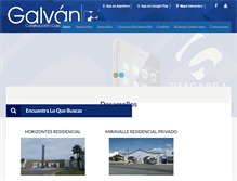 Tablet Screenshot of galvancasas.com